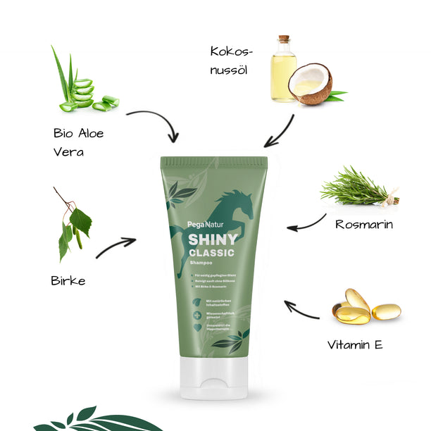 PegaNatur SHINY_mildes Pferdeshampoo mit natürlichen Inhaltsstoffen