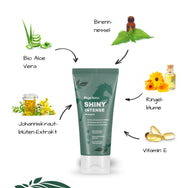 PegaNatur SHINY INTENSE Pferdeshampoo für Ekzem, Pilz und andere Hautirritationen beim Pferd