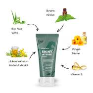PegaNatur SHINY INTENSE Pferdeshampoo gegen Mauke, Ekzem, Pilze und andere Hautirritationen