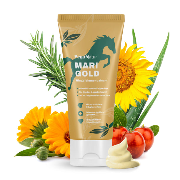 PegaNatur MARIGOLD Ringelblumenbalsam mit natürlichen Inhaltsstoffen für dein Pferd