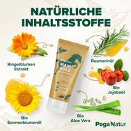 PegaNatur MARIGOLD Ringelblumenbalsam _ natürliche Inhaltsstoffe wie Bio Aloe Vera, Rosmarinöl 